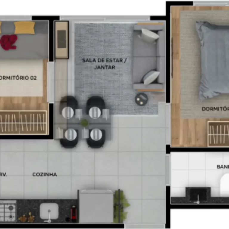31m² - 2 dorms